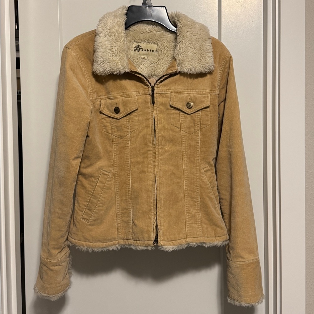 Women’s Beige corderoy Jacket Medium